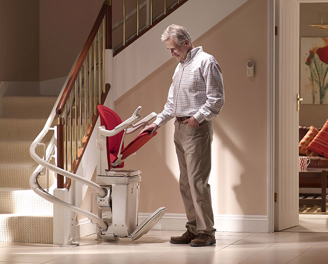 folding curved stairlift